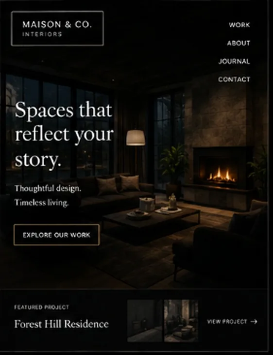 Maison & Co. Interiors featured website direction